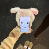 フード付きアニマルファーiPhoneケース