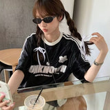 オーバーシャイントラックユニTシャツ