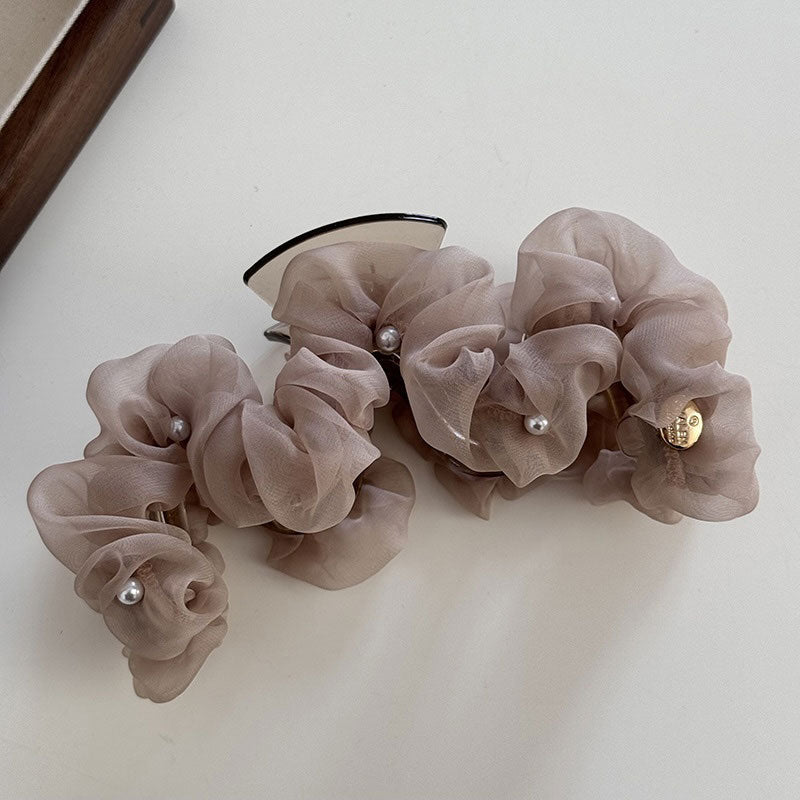レディシュシュヘアクリップ