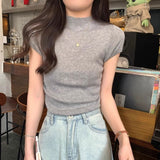 ソフトフレンチモックネックTシャツ
