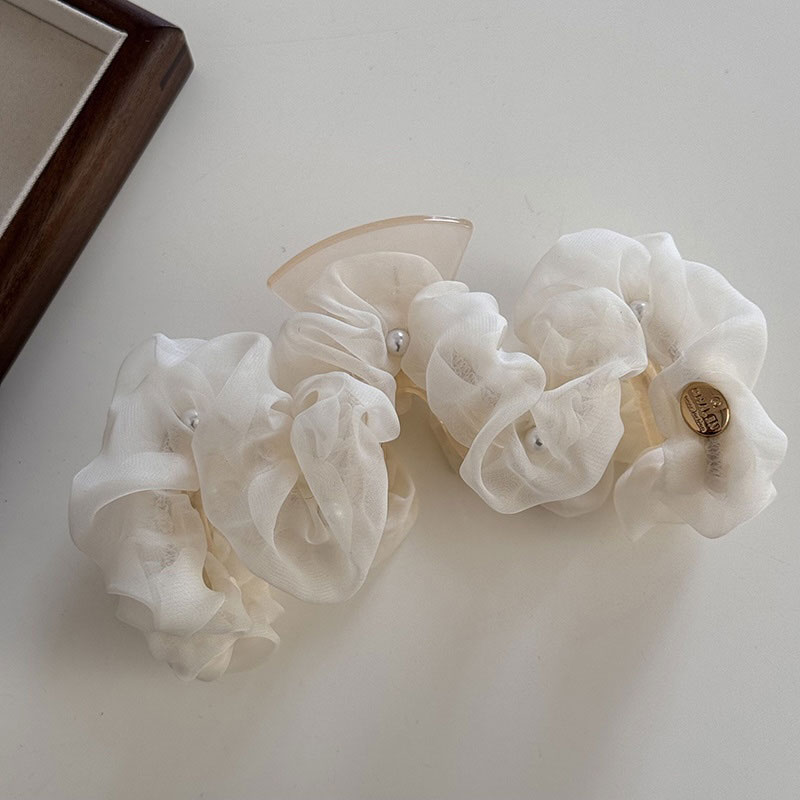 レディシュシュヘアクリップ