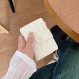 ワンボタンキルティングミニ財布