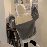 バイカラービッグポケットフリース