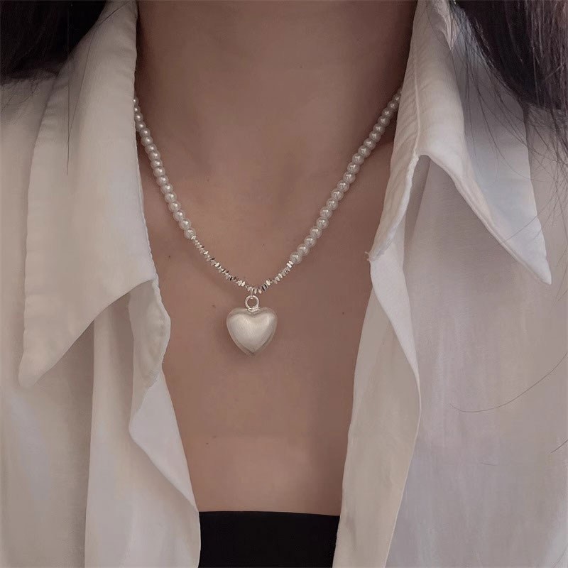 MONICA VINADER☆ハート ミニパール ネックレス Heart Mini Pearl Necklace in 18k Gold Vermeil on Sterling