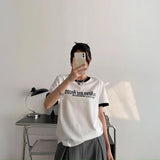 モノトーンロゴリンガーTシャツ
