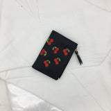 チェリー刺繍ミニ財布