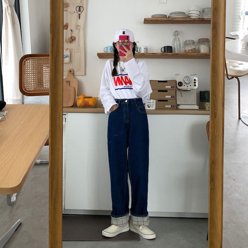 オールドインディゴストレートデニム
