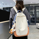 カラージップフロントロゴリュック