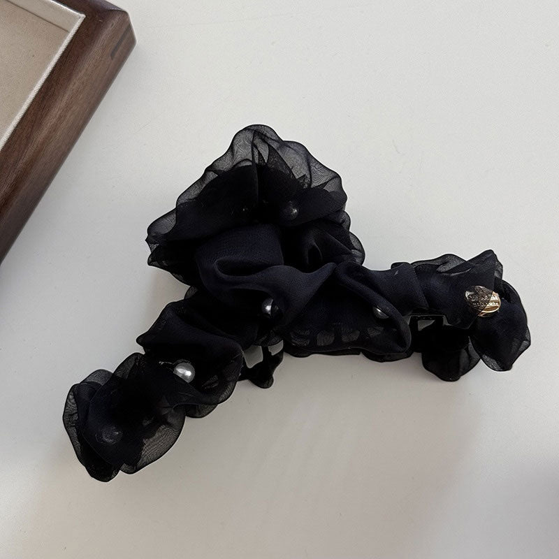 レディシュシュヘアクリップ