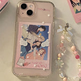 推し活クリアエンジェルiPhoneケース