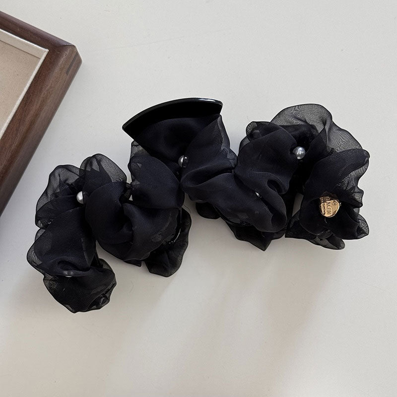 レディシュシュヘアクリップ