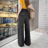 裏起毛ワイドルーズスウェットパンツ