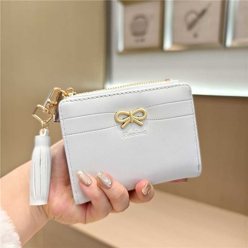 パステルタッセルリボン財布