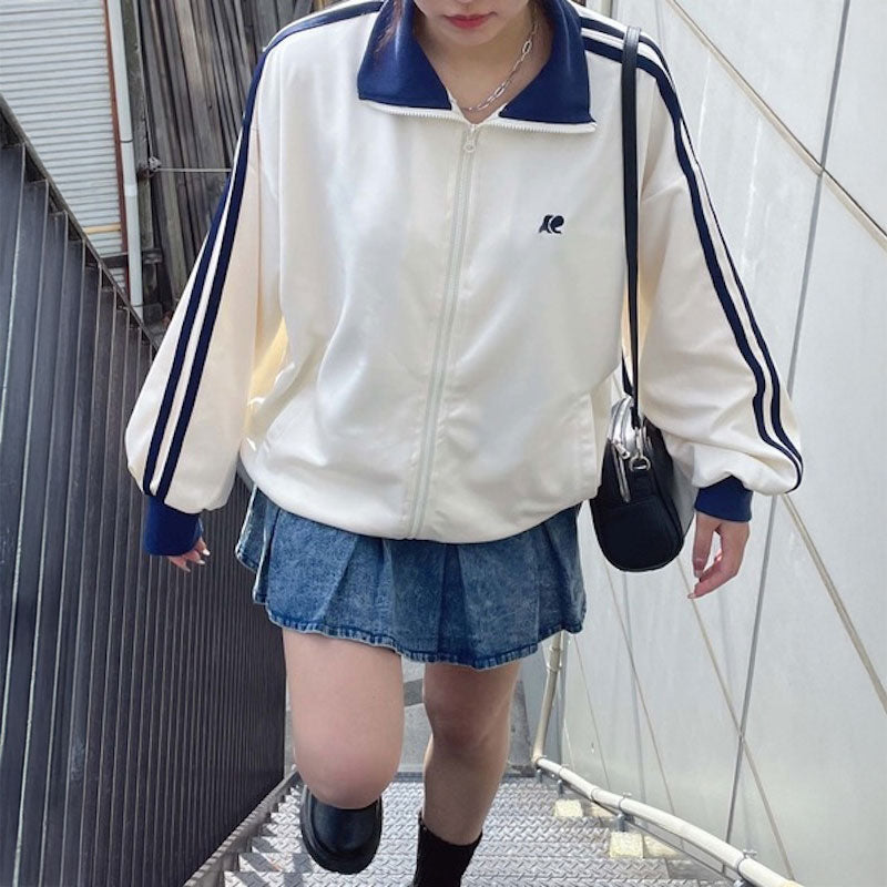バイカラートラックジャージ