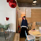 アクセントフリルパリロゴスウェット