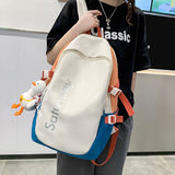 カラージップフロントロゴリュック