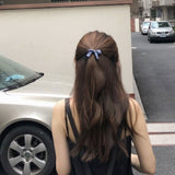 ミニギンガムリボンヘアゴム