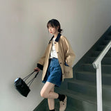 バイカラースプリングコート