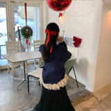 アクセントフリルパリロゴスウェット