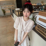ホワイトミモザワンピース