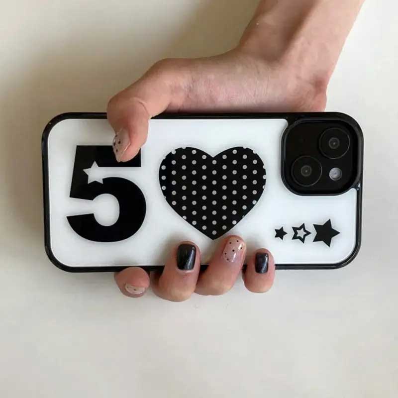 モノクロハイティーンiPhoneケース