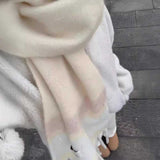 パステルマーブルマフラー