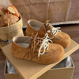 スウェードステッチスニーカー