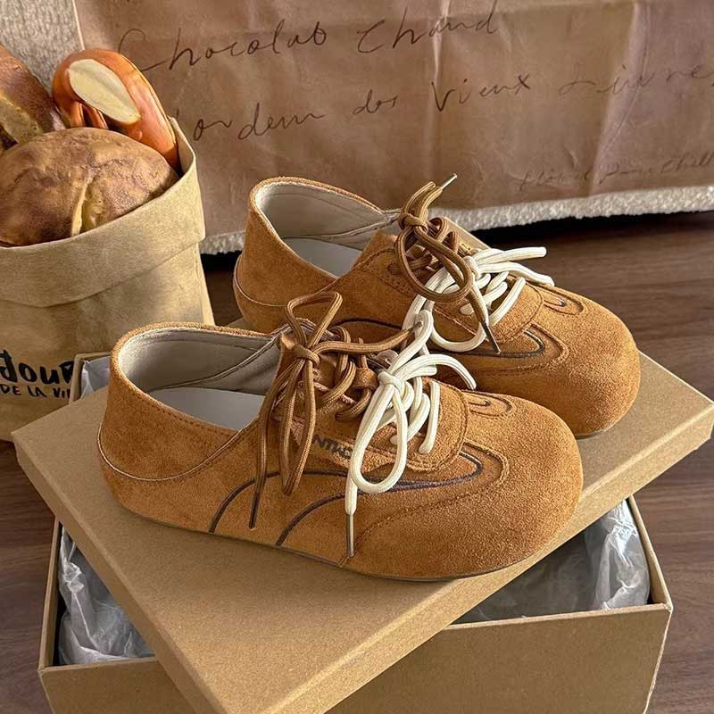 スウェードステッチスニーカー