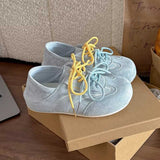 スウェードステッチスニーカー