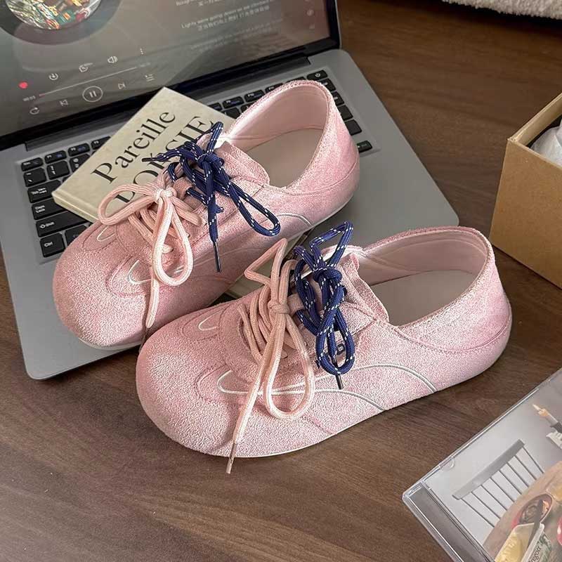 スウェードステッチスニーカー