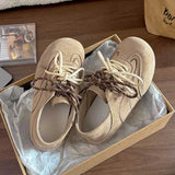 スウェードステッチスニーカー