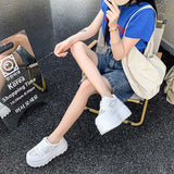 厚底レーススルースタースニーカー