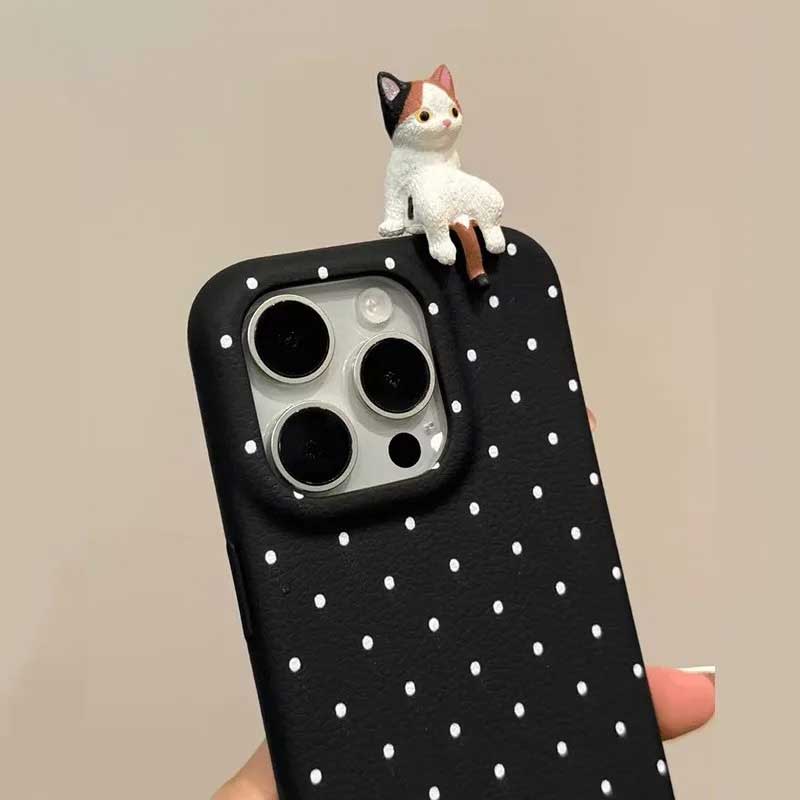 ねこねこドットiPhoneケース