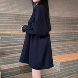 シンプルオーバーカラーシャツ