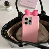 ピンクラブリボンiPhoneケース