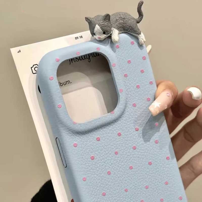 ねこねこドットiPhoneケース