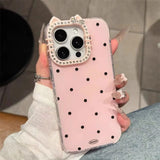 【iPhone17対応】カラードットキャットiPhoneケース