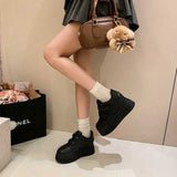 レザーダブルベルトハイソールスニーカー