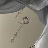 クロスチェーンスパークリングイヤーカフ