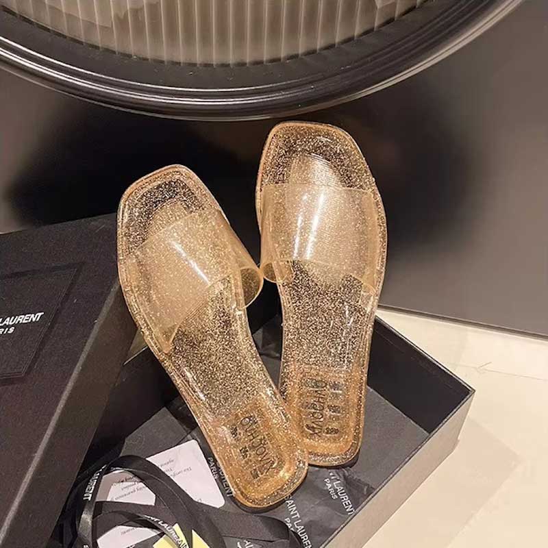 ラメミュールジェリーサンダル