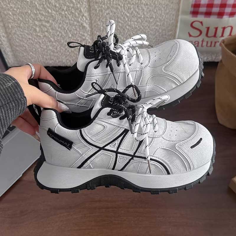 ドローストライプラインスニーカー