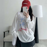 フラワープリントシアーロンT