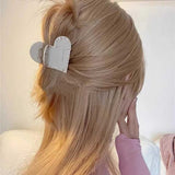 ハートラインストーンヘアクリップ