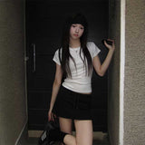 シンプルクルーネックTシャツ