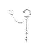 クロスチェーンスパークリングイヤーカフ