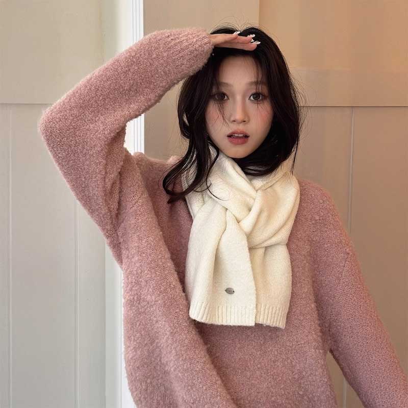 シルバープレートタグマフラー