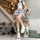 ダブルフレアスウェットスカート