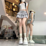 ダブルフレアスウェットスカート