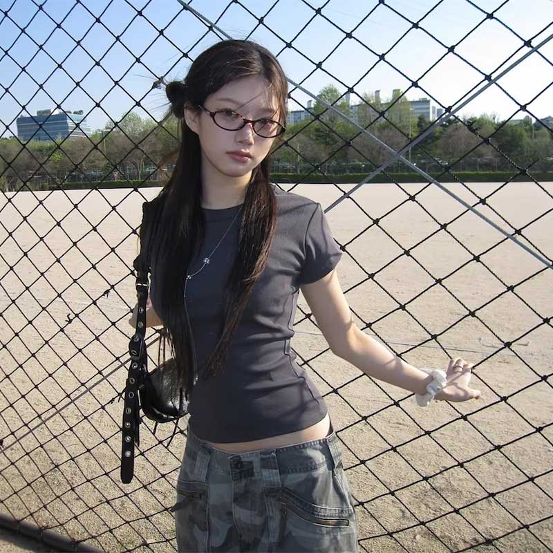 シンプルクルーネックTシャツ