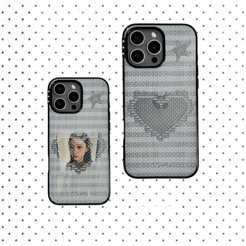 モザイクハートiPhoneケース